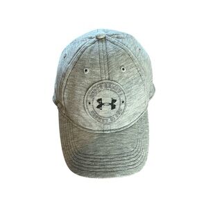 Gray Under Armour Cap Baseball Style Hat Stretch Adjustable